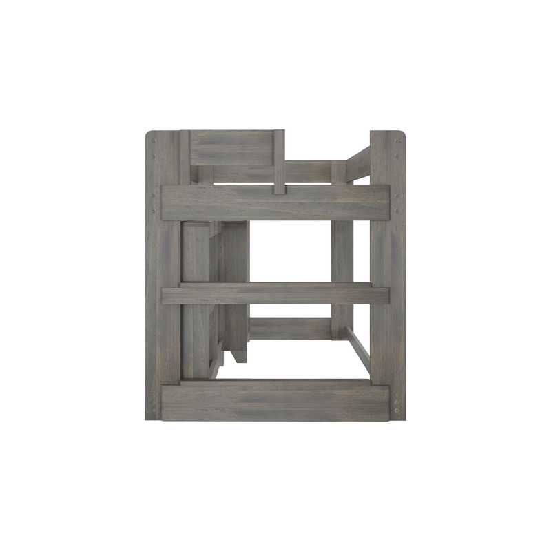 Modern Farmhouse Twin Low Loft Bed With Storage