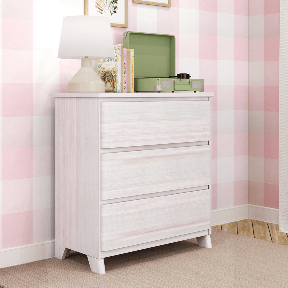 1900213000-182 : Furniture Modern Farmhouse 3 Drawer Dresser, Whitewash