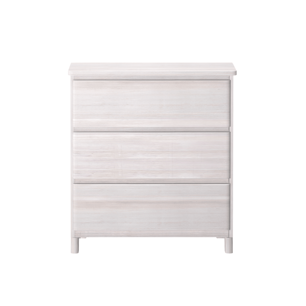 1900213000-182 : Furniture Modern Farmhouse 3 Drawer Dresser, Whitewash