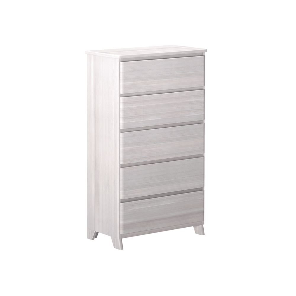 1900215000-182 : Furniture Modern Farmhouse 5 Drawer Dresser, Whitewash