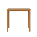 Light oak wooden dining table with rectangular top, smooth finish and straight legs, modern minimalist oak table