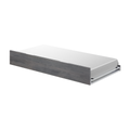 Modern gray wood trundle bed with white mattress and pull-out metal frame, space-saving single bed for small bedrooms