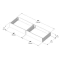 Farmhouse Underbed Storage Drawers (Fingerjoint)