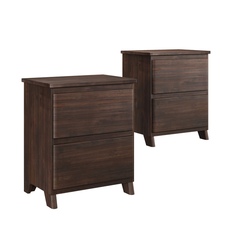 Modern Farmhouse 2-Drawer Nightstand (Set of 2)