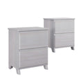Modern Farmhouse 2-Drawer Nightstand (Set of 2)