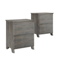 Modern Farmhouse 2-Drawer Nightstand (Set of 2)