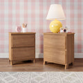 Modern Farmhouse 2-Drawer Nightstand (Set of 2)