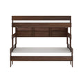 Modern Farmhouse Twin Over Full Bunk Bed With Bookcase