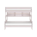 Modern Farmhouse Twin Over Full Bunk Bed With Bookcase