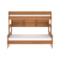 Modern Farmhouse Twin Over Full Bunk Bed With Bookcase