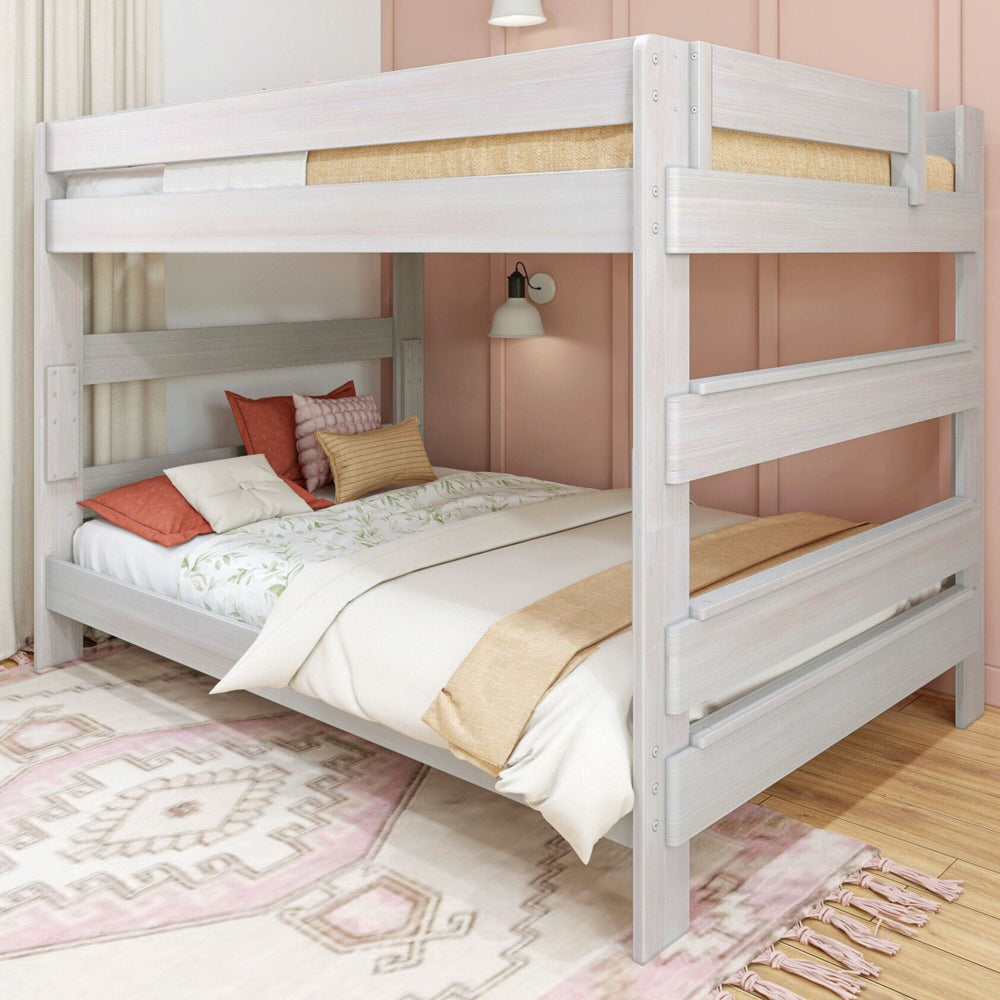 Modern Farmhouse Queen Over Queen Bunk Bed Max And Lily Modern farmhouse queen over queen bunk bed max and lily