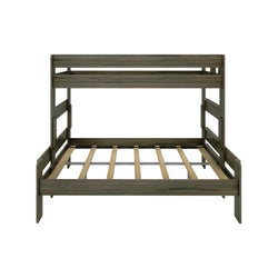 195331-181 : Bunk Beds Farmhouse Twin XL Over Queen Bunk Bed, Barnwood Brown