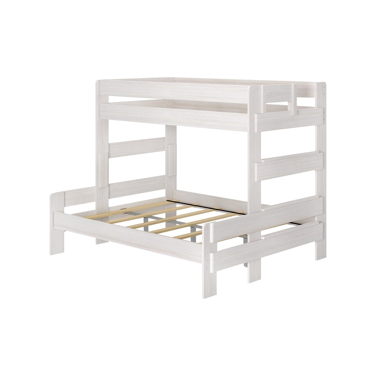 195331-182 : Bunk Beds Farmhouse Twin XL over Queen Bunk Bed, White Wash