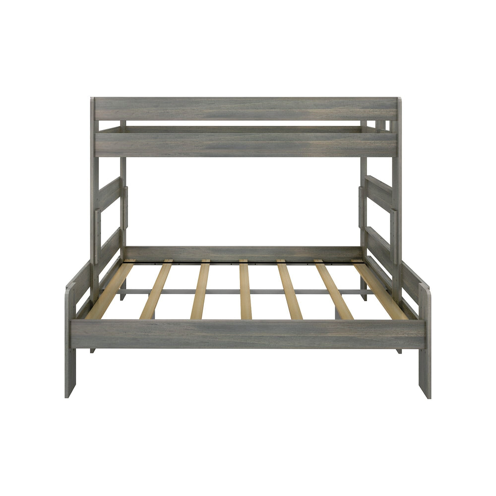 195331-185 : Bunk Beds Farmhouse Twin XL Over Queen Bunk Bed, Driftwood