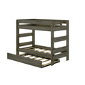 Modern Farmhouse Twin Over Twin Bunk Bed With Trundle