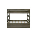 Modern Farmhouse Twin Over Twin Bunk Bed With Trundle