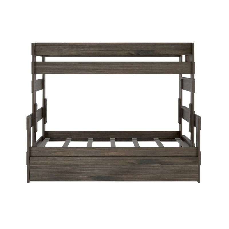 Modern Farmhouse Twin Over Full Bunk Bed With Trundle