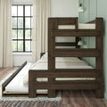 Modern Farmhouse Twin Over Full Bunk Bed With Trundle