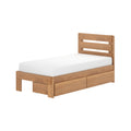 Modern Farmhouse Twin Plank Bed With Storage Drawers