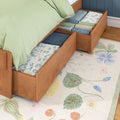 Modern Farmhouse Full Plank Bed With Storage Drawers
