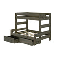 Modern Farmhouse Twin Over Full Bunk Bed With Storage Drawers