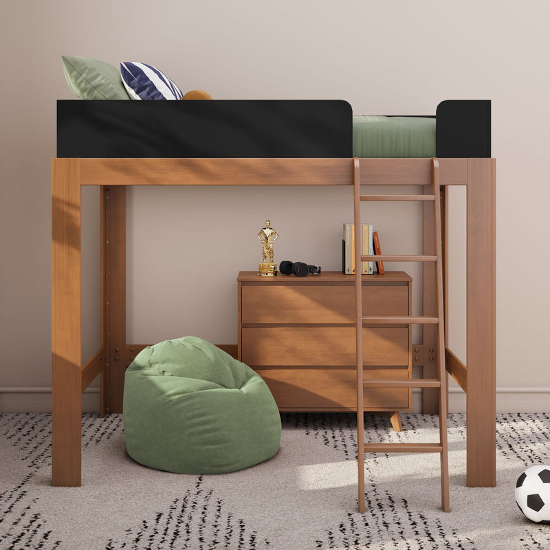 Mid-Century Modern Full Loft Bed