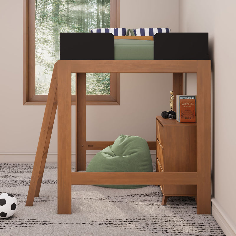 Mid-Century Modern Full Loft Bed
