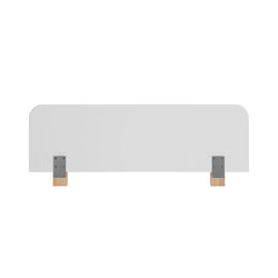 207209-520 : Guardrail Mid Century Modern Guardrail, White/Blonde