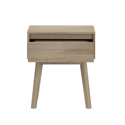 210001-010 : Furniture Scandinavian Nightstand with 1 Drawer, Blonde