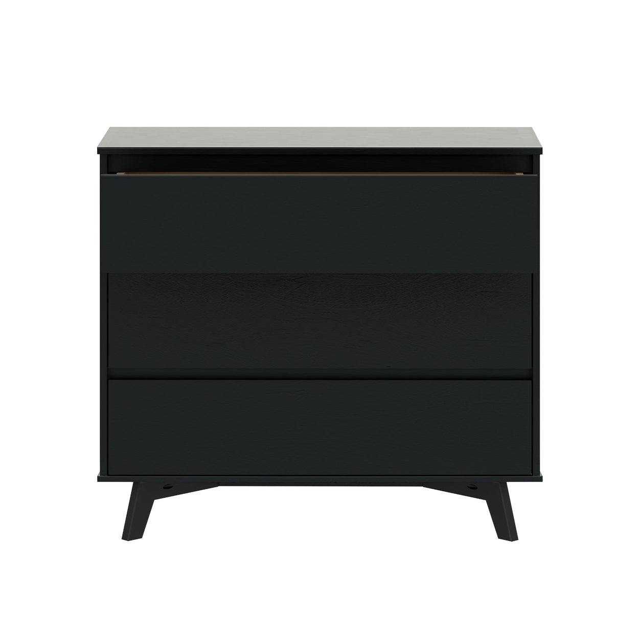 210003-170 : Furniture Scandinavian 3-Drawer Dresser, Black