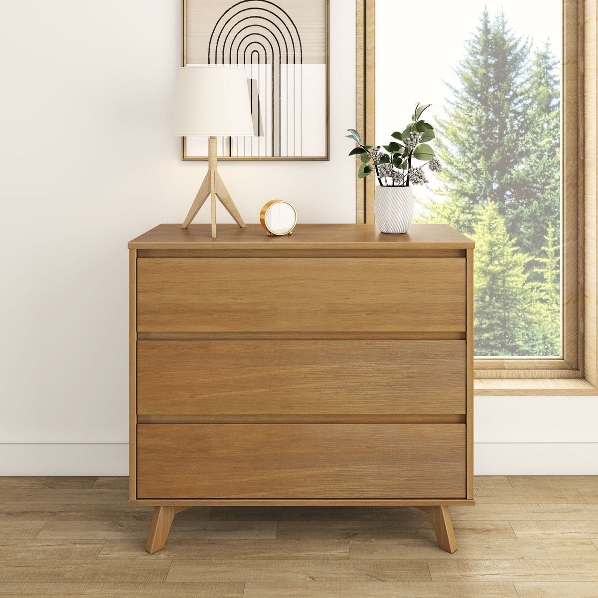scandinavian design dresser Max & Lily Scandinavian 3 Drawer Dresser, White