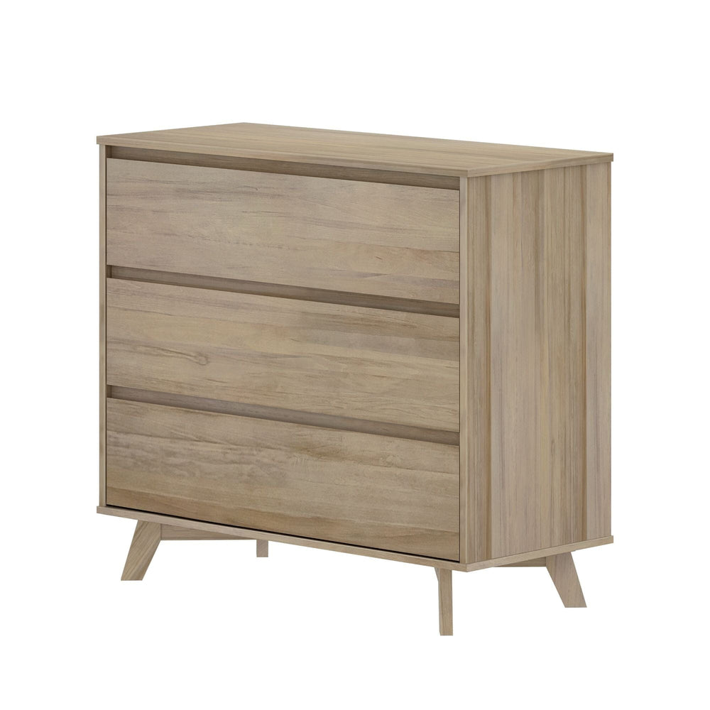 2100213000-010 : Furniture Scandinavian 3 Drawer Dresser, Blonde