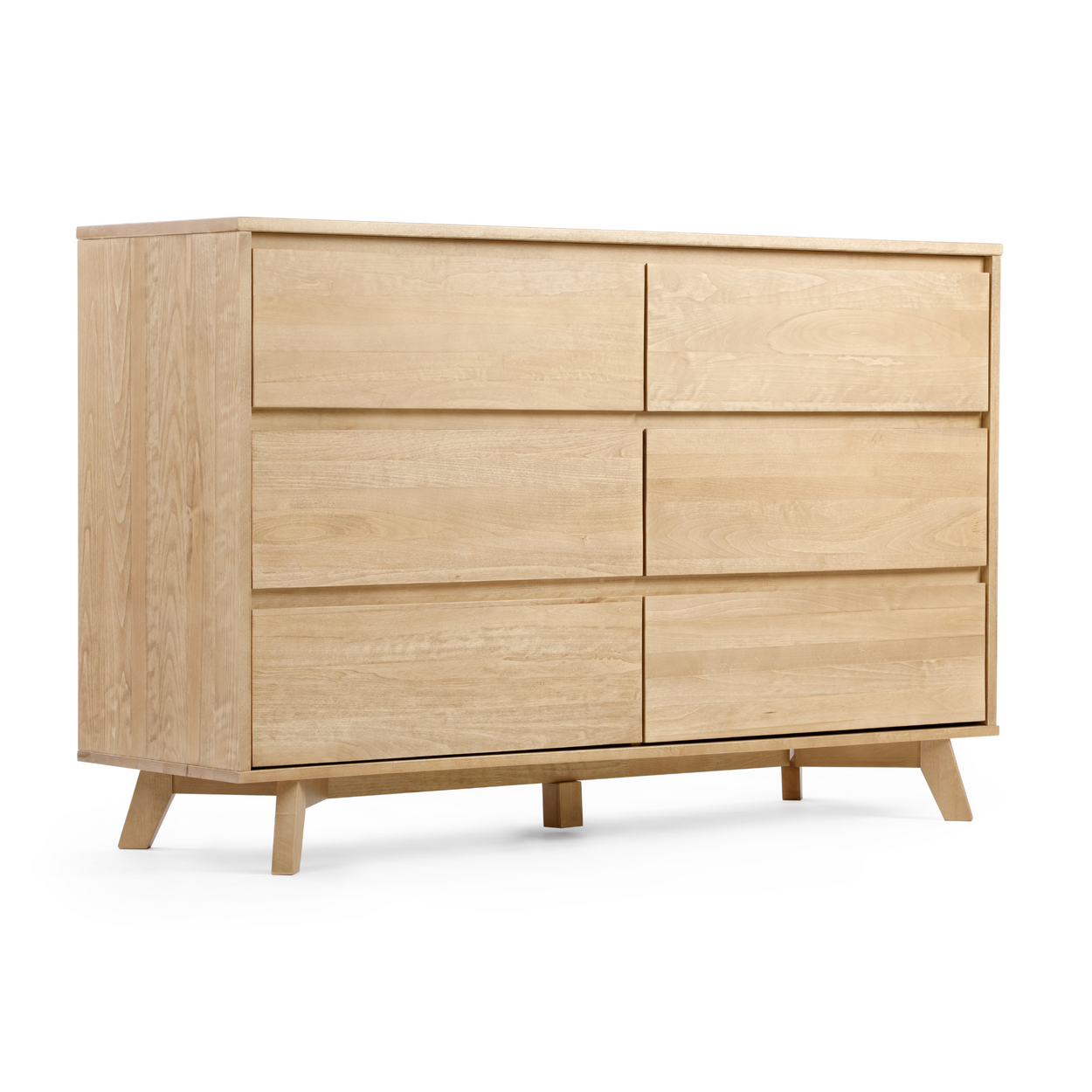 Scandinavian 6-Drawer Wood Dresser – Max and Lily