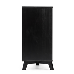 2100216000-170 : Furniture Scandinavian 6 Drawer Dresser, Black