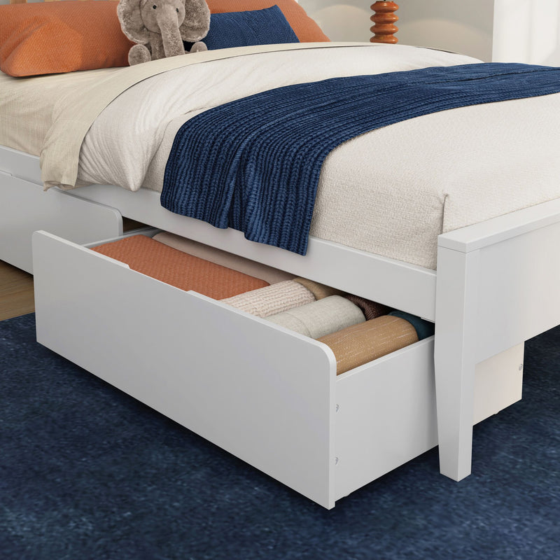 Scandinavian Underbed Storage Drawers for Queen Beds