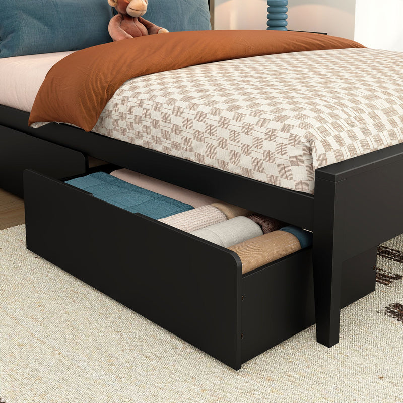Scandinavian Underbed Storage Drawers for Queen Beds