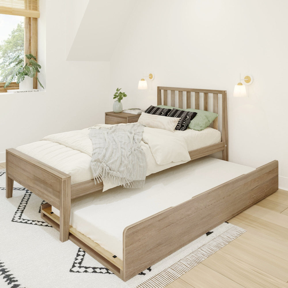 216210-010 : Kids Beds Scandinavian Twin-Size Bed with Twin-Size Trundle, Blonde