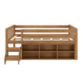Soren Twin Ultra Low Loft Bed With Bookcase