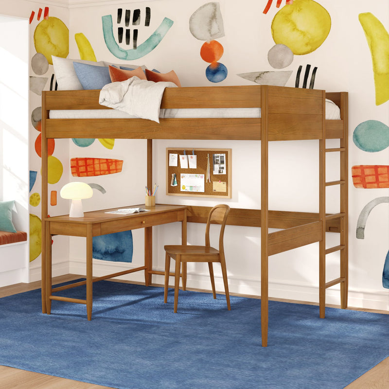 Hudson Full Loft Bed With Desk