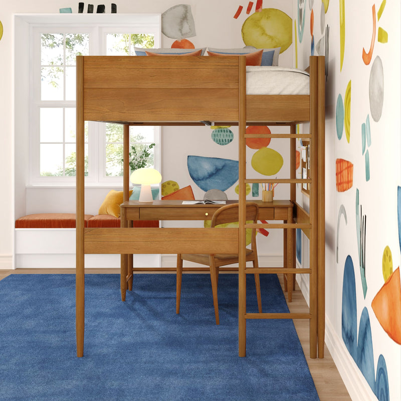 Hudson Full Loft Bed With Desk