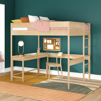 Hudson Full Loft Bed With Desk