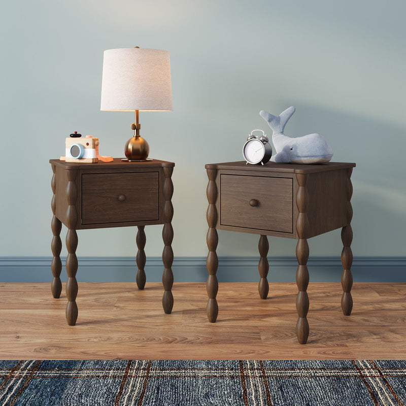 Jenny Nightstand With Shelf (Set of 2)
