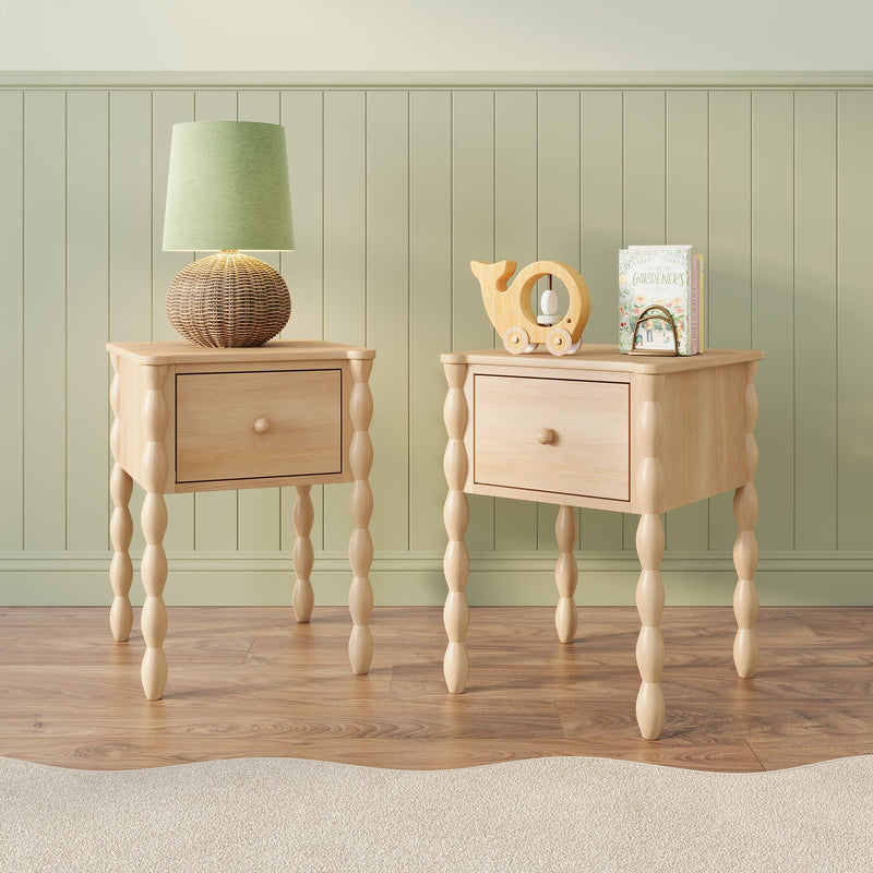 Jenny Nightstand With Shelf (Set of 2)