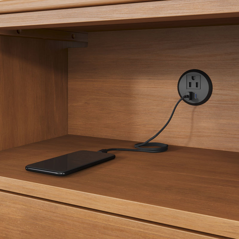 Jenny Nightstand With Charging Station (Set of 2)
