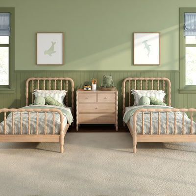 Jenny Twin Beds With 4-Drawer Dresser