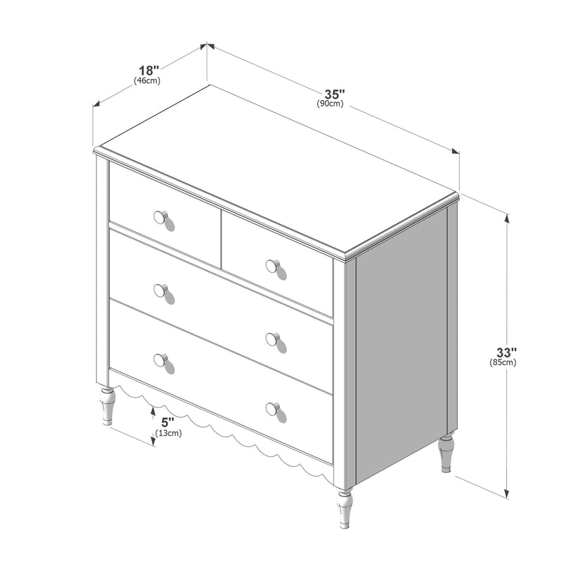 Charlotte 4-Drawer Dresser – Max and Lily