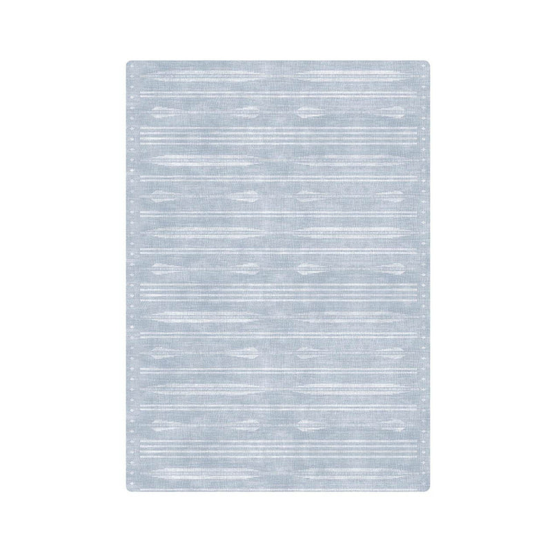 Modern gray and white geometric patterned area rug for contemporary home decor.