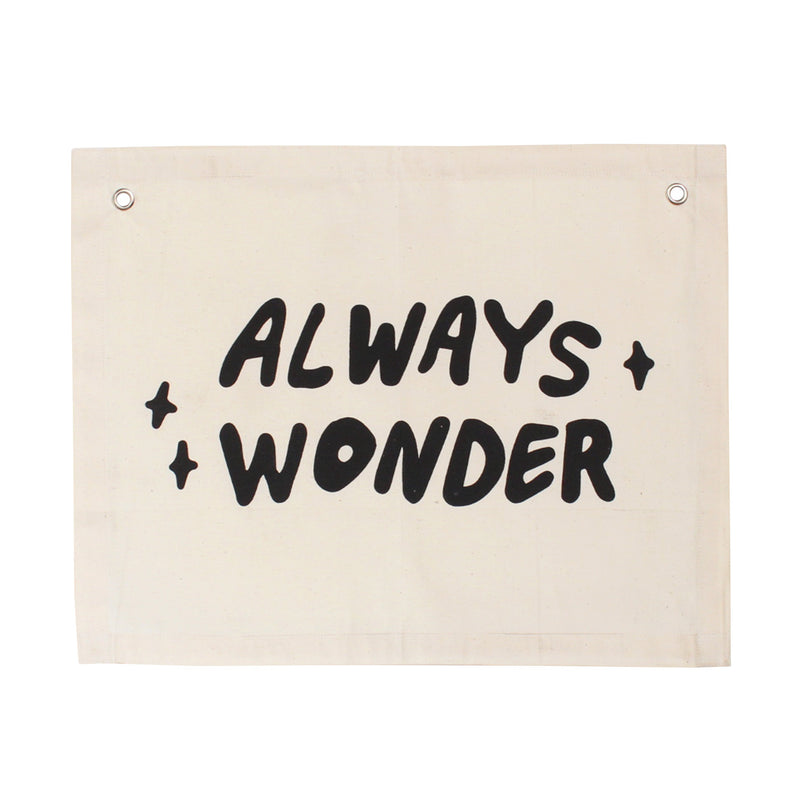 always wonder banner and wall flag