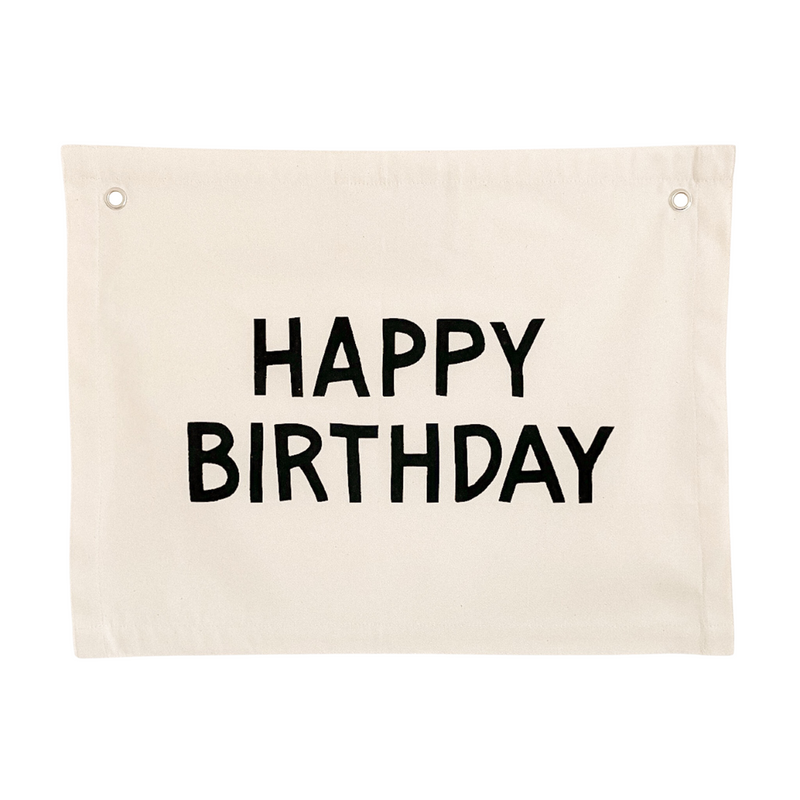 happy birthday canvas banner