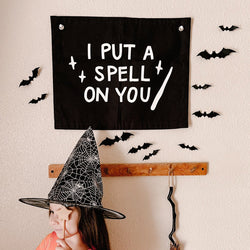 I put a spell on you banner Kids Halloween Decor